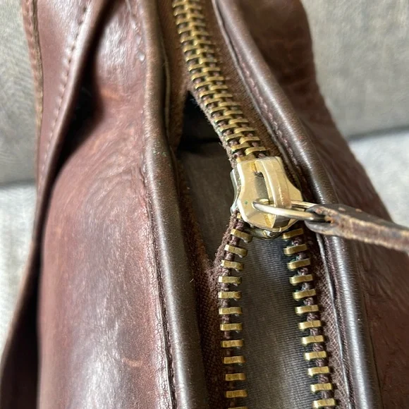 Coach Bleeker Vintage Brown Leather Bucket Crossbody Bag - Picture 13 of 16